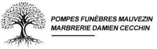 Logo marbrerie-pompes-funebres-mauvezin avec arbre symbolique, pompes funèbres et marbrerie à Mauvezin
